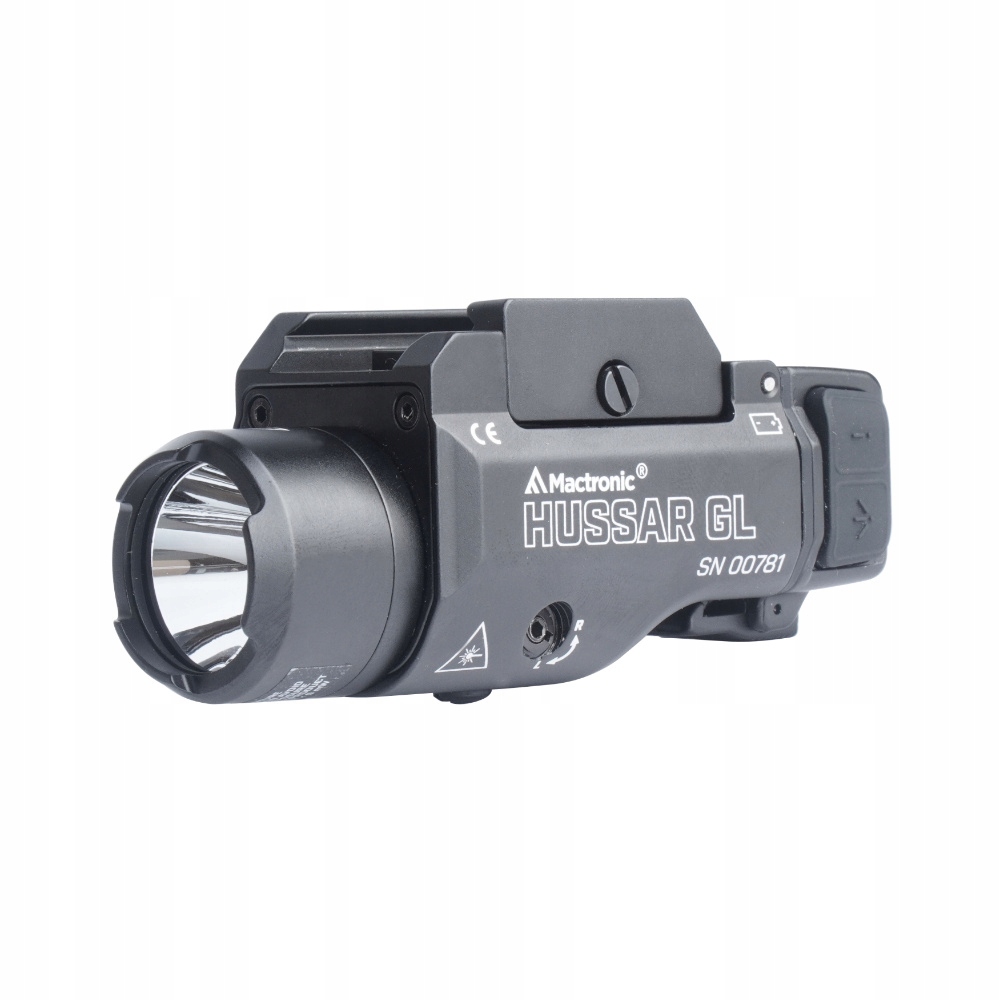 Taktická svítilna na laserovou pistoli Hussar Gl černá THG0011