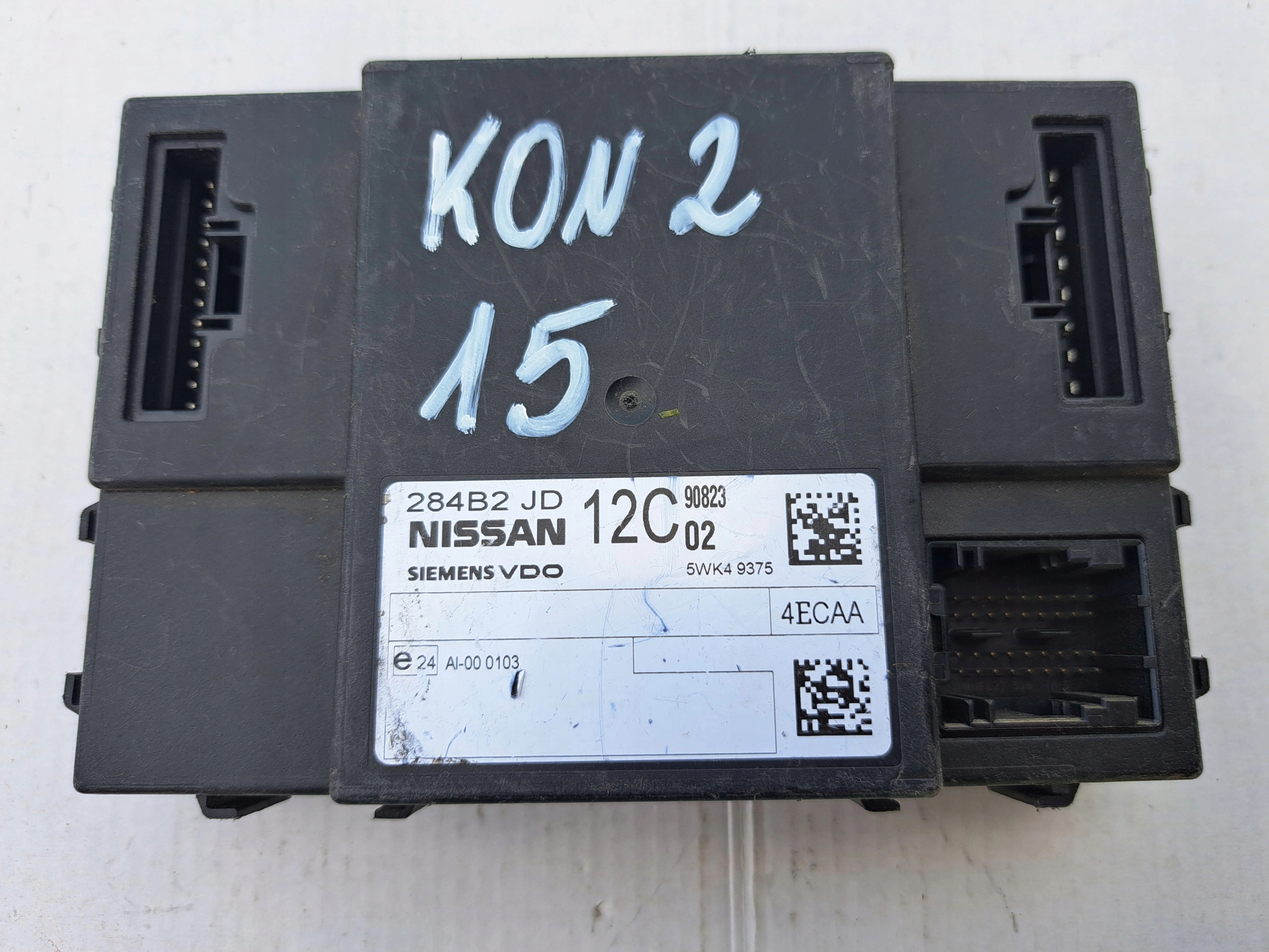 NISSAN computer ECU control unit 284B2JD 5WK49375