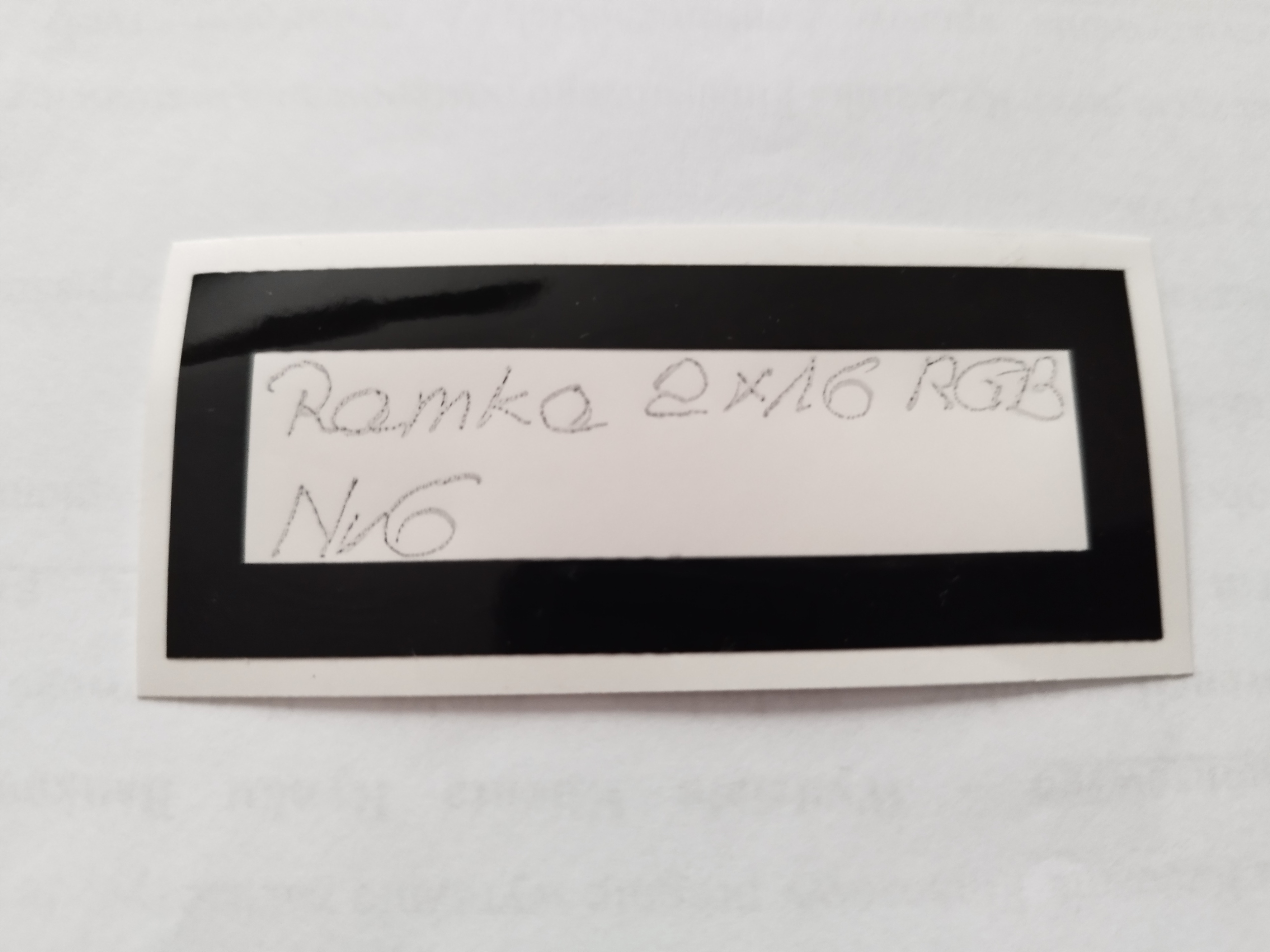 Ramka Wyświetlacza LCD 2 X 16 RGB Folia Połysk Kod producenta Brak