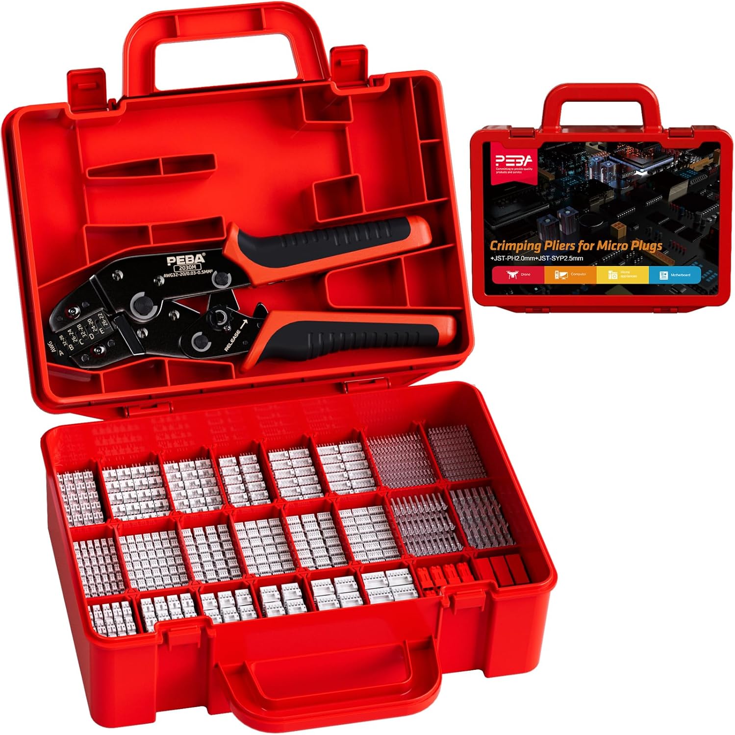 Sada konektorů a krimpovací nástroj Peba
