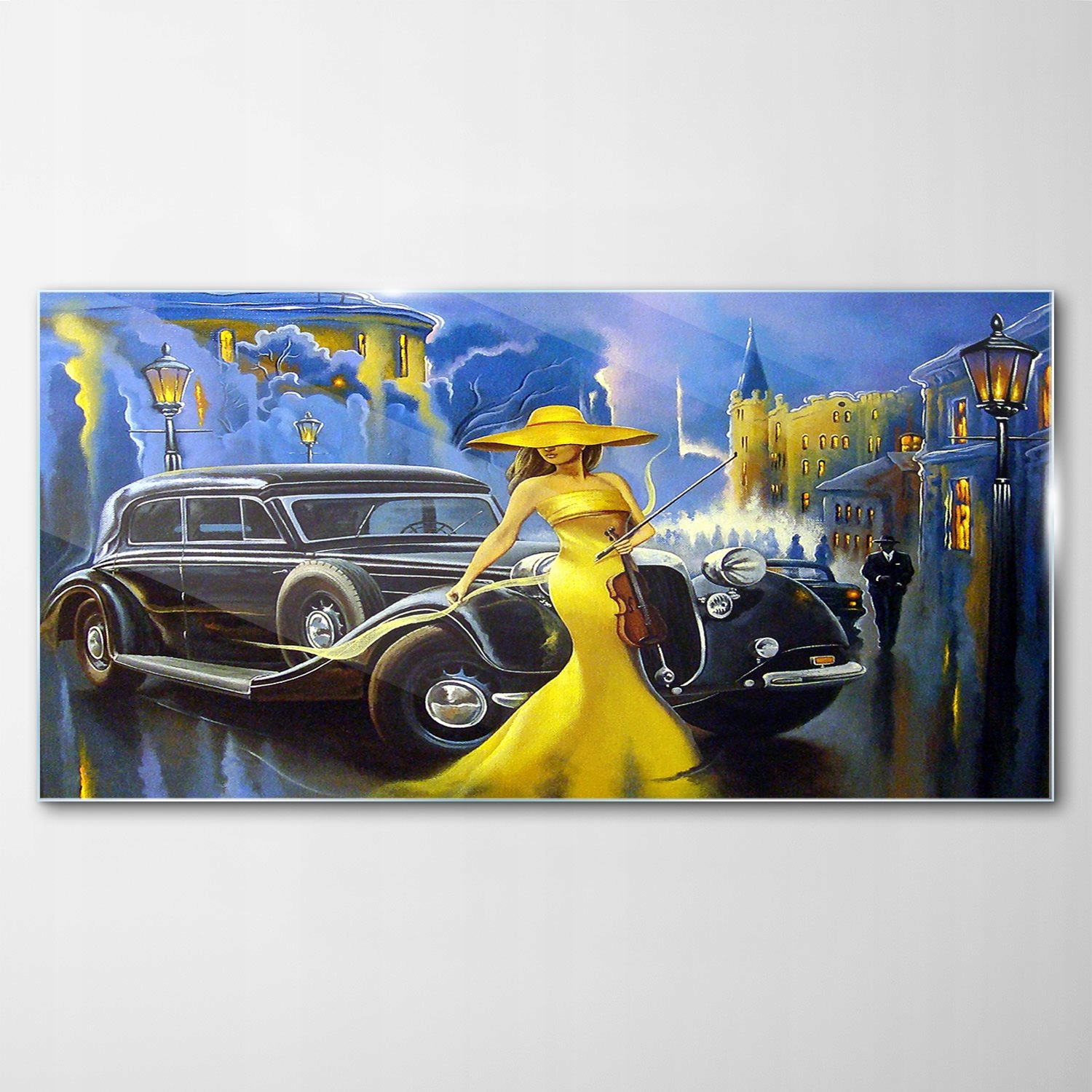 

Obraz na Szkle Dekor Miasto Ulica Kobieta 100x50