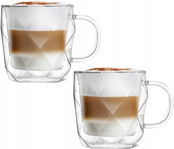 

Vialli 2 Szklanki Termiczne Kawy Latte Geo 330 ml