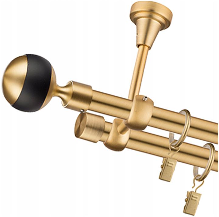 

Karnisz Sufitowy Złoty Fi 19mm 380cm Podwójny