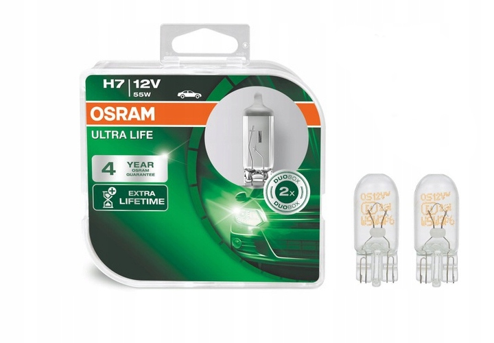 

Osram Żarówki H7 12V 55W Ultra Life Gratisy W5W
