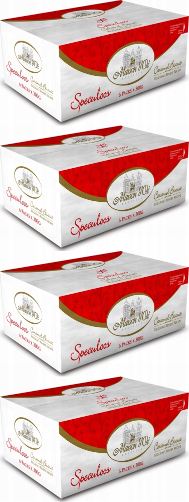 Ciastka Speculoos karmelowe pakowane pojedynczo x4