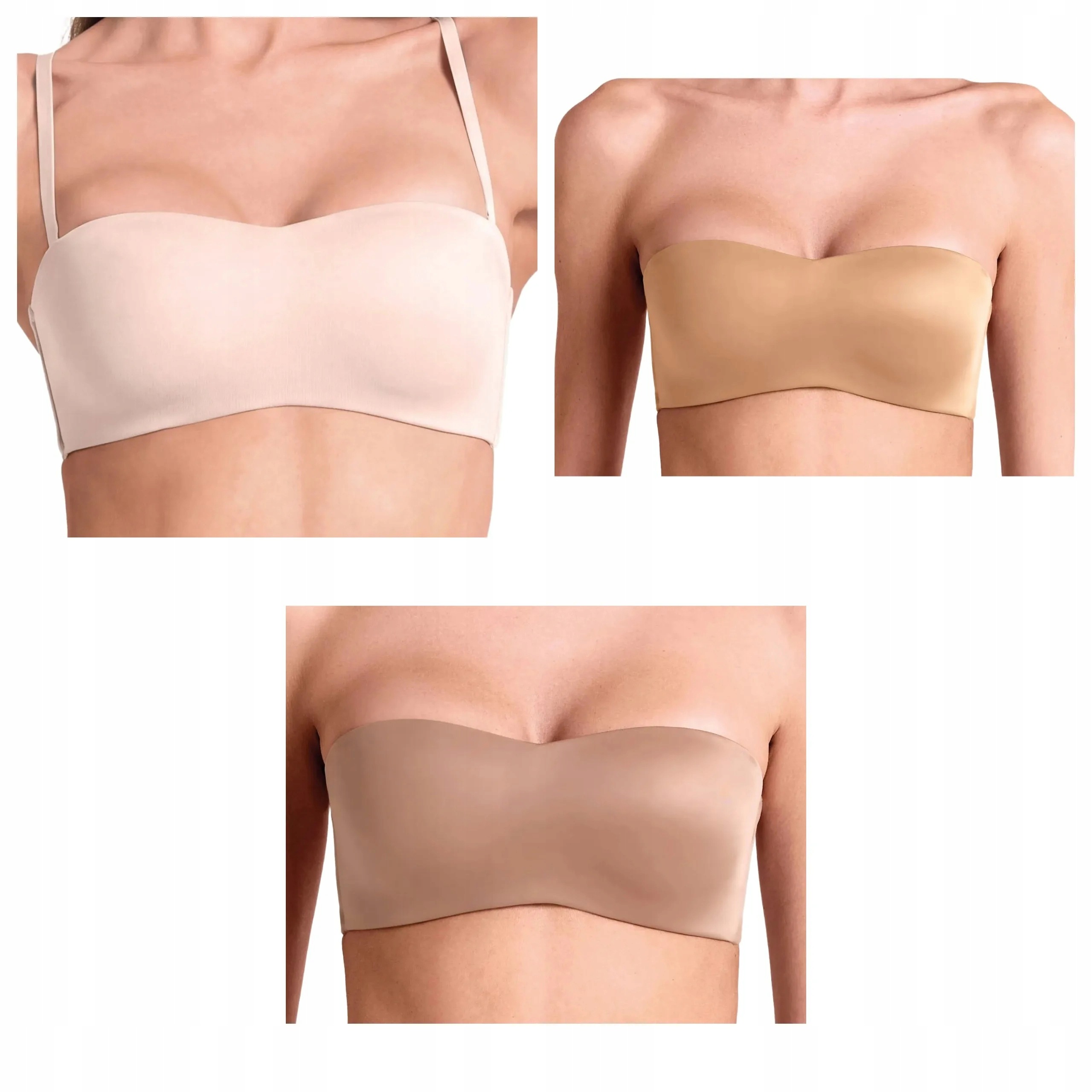 3 ks Podprsenka Lormar Feel Ultrashine talco, zlatá, hnědá S