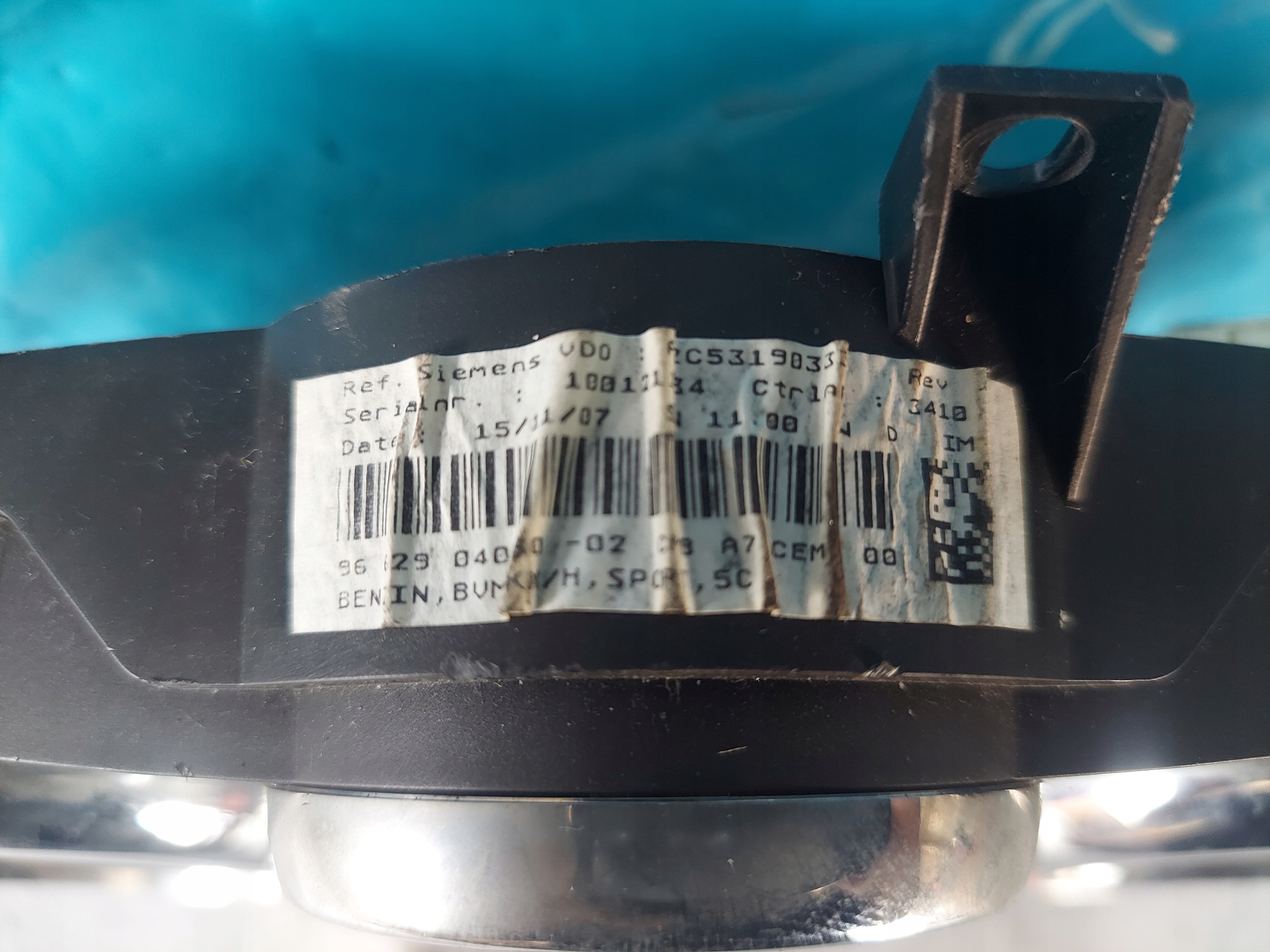 dials clock PEUGEOT 207 1.6 16V 9662904080