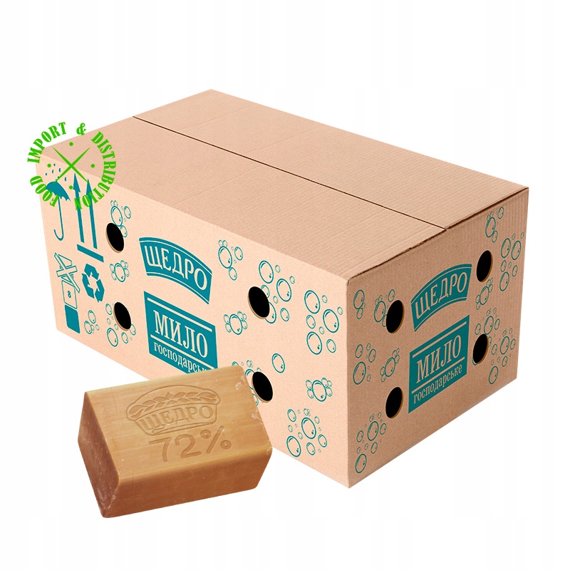 Naturalne Szare mydło Bhp Szczedro 72% w kostce 48 szt x 200g Karton
