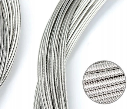 Przewód Hamulcowy Linka do Roweru 2000mm - Cynk i Stal - 1,2 mm x 1,95 m Producent MotoRoy