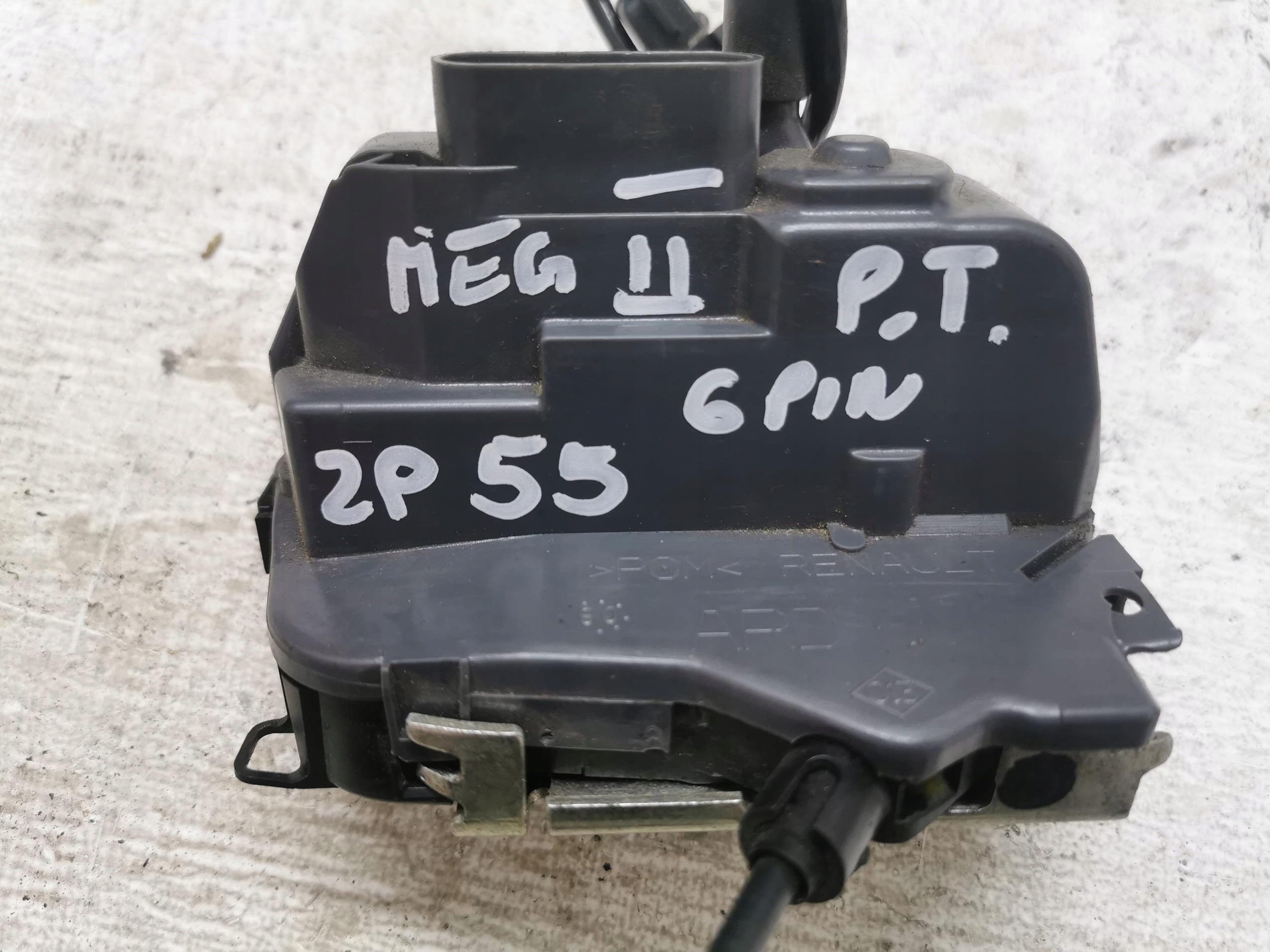 lock door right rear part RENAULT MEGANE II 6PIN
