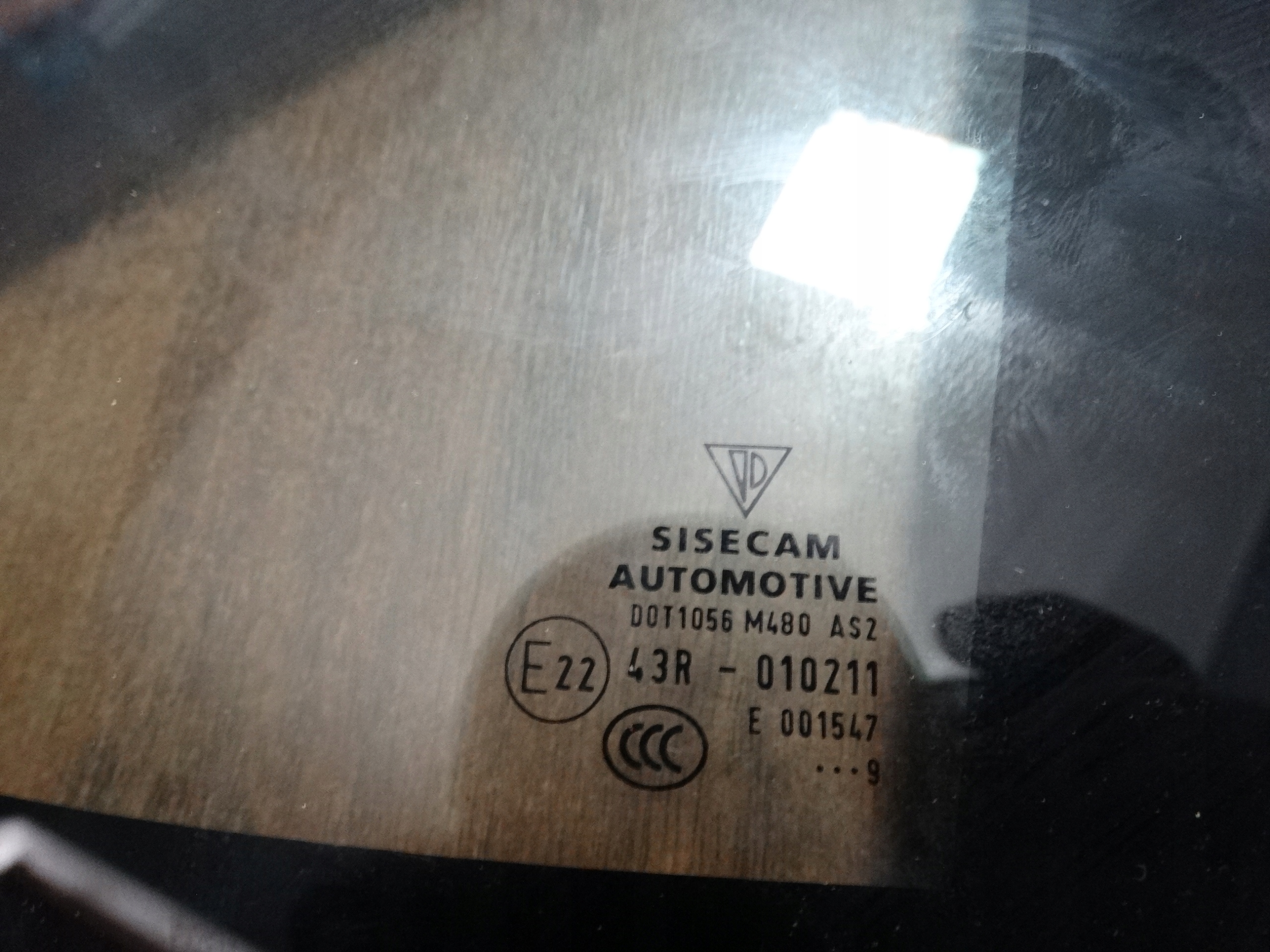 window WKLEJKA rear right PORSCHE 971 19r. 1