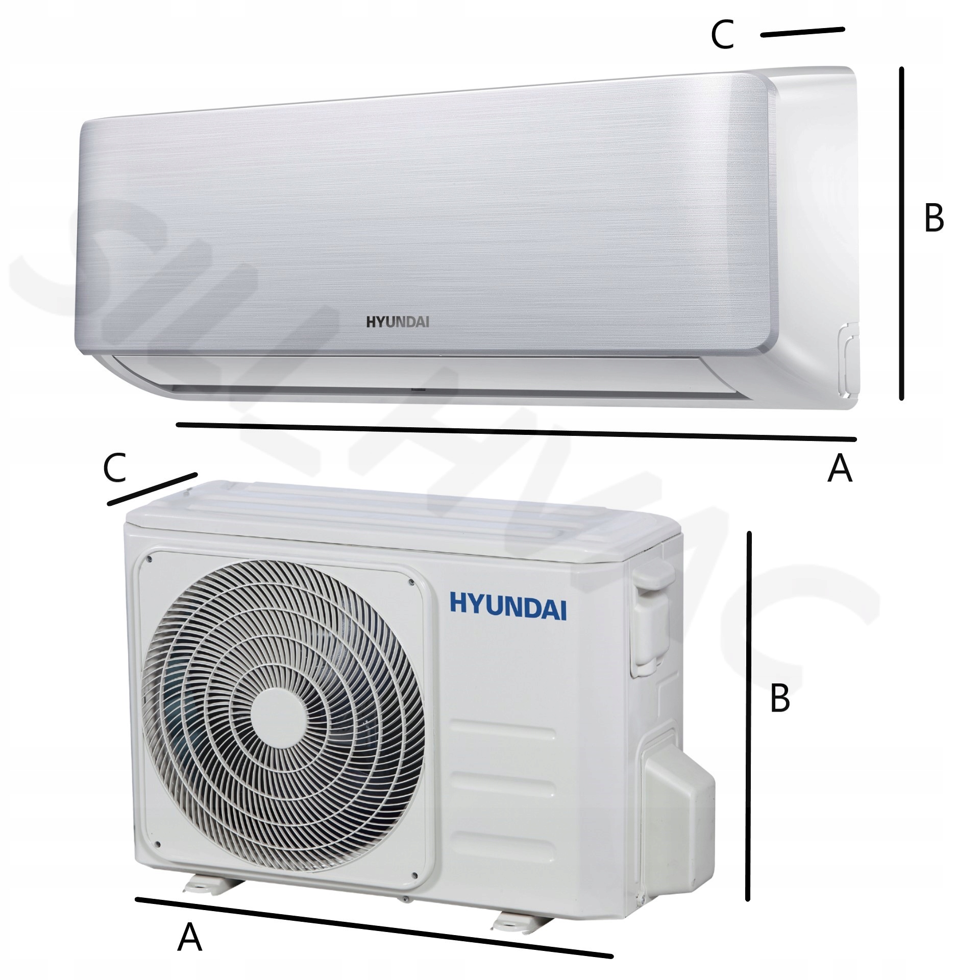 KLIMATYZATOR HYUNDAI ELITE 2,6 SAMODZIELNY MONTAŻ Kolor dominujący srebrny/szary