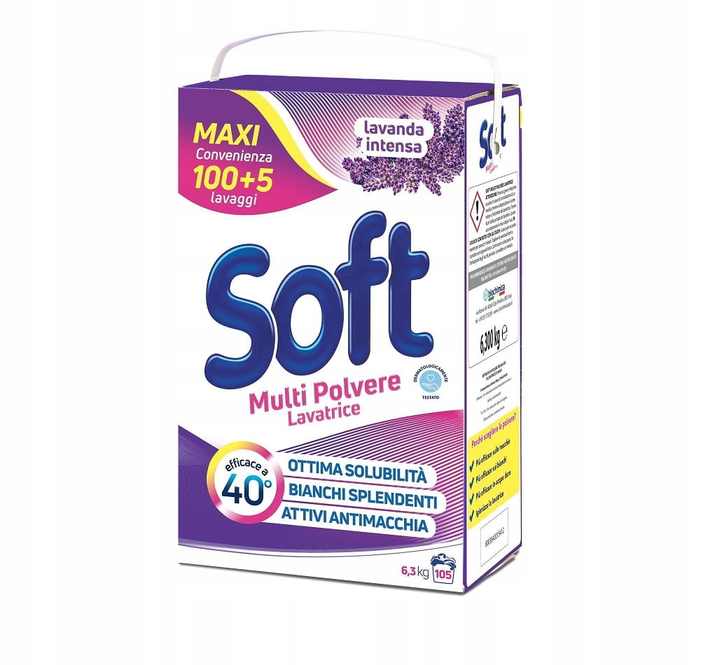 

Soft Multi Polvere proszek do prania Lawenda 105p