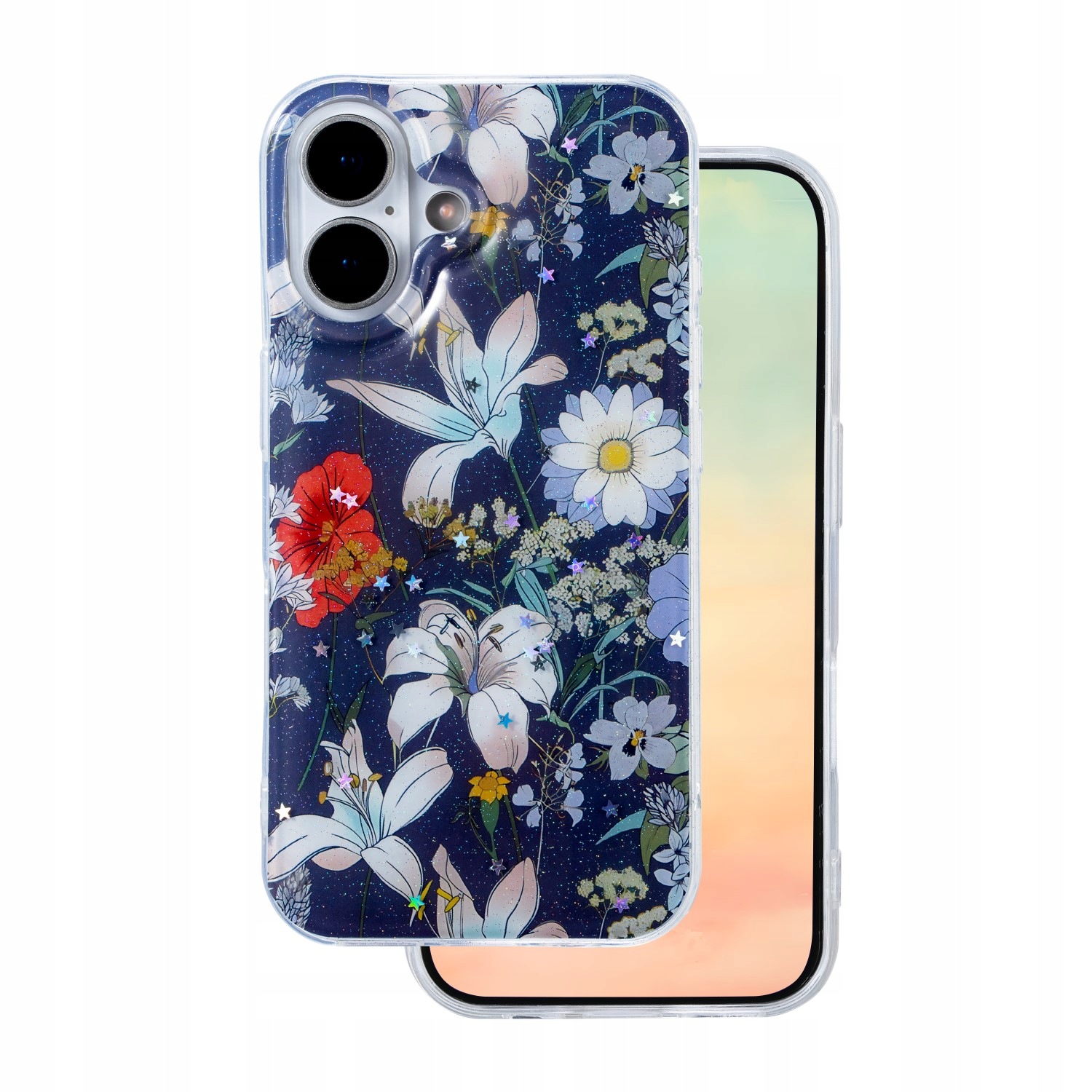 Telforceone Nakładka Glow Glam Do Iphone 16 6 1 Case Etui Ochrona Niebieska