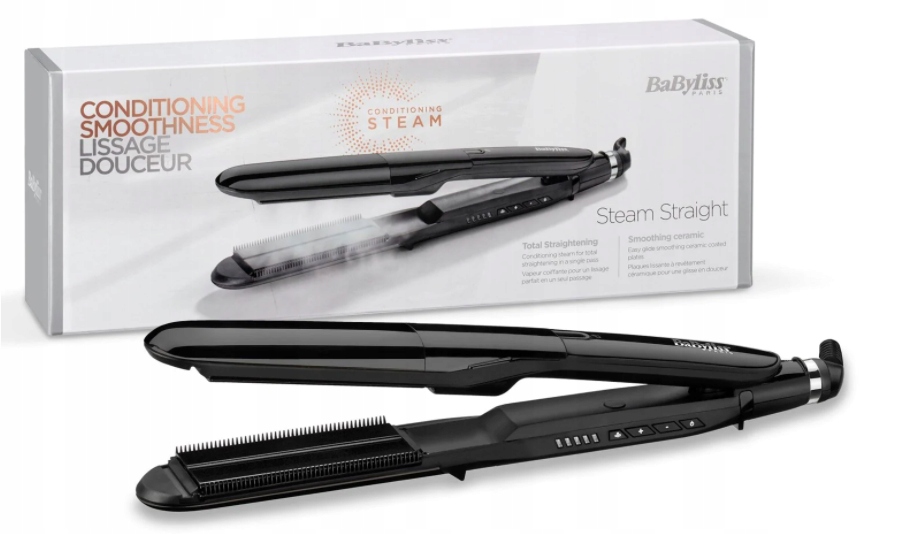 Prostownica Babyliss ST492E Funkcja Pary do 230°C