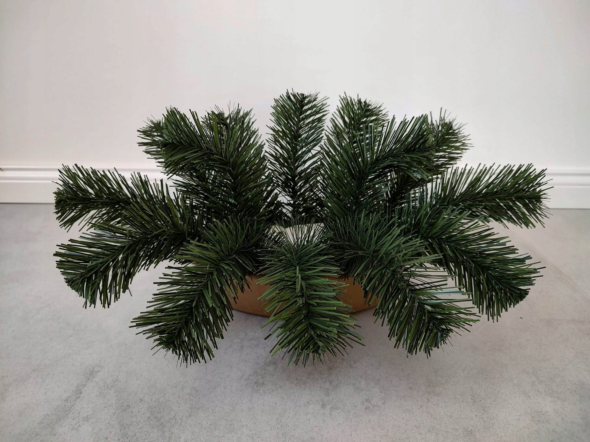 MAŁA ŁÓDKA PROSTA Podkład zielony do wiązanki na pomnik grób cmentarz Typ inny