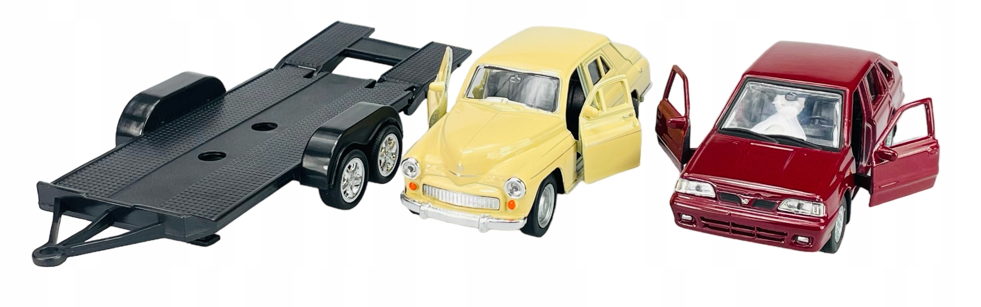 WELLY 2-PACK POLONEZ CARO PLUS + WARSZAWA 224 1:34 Model POLONEZ CARO