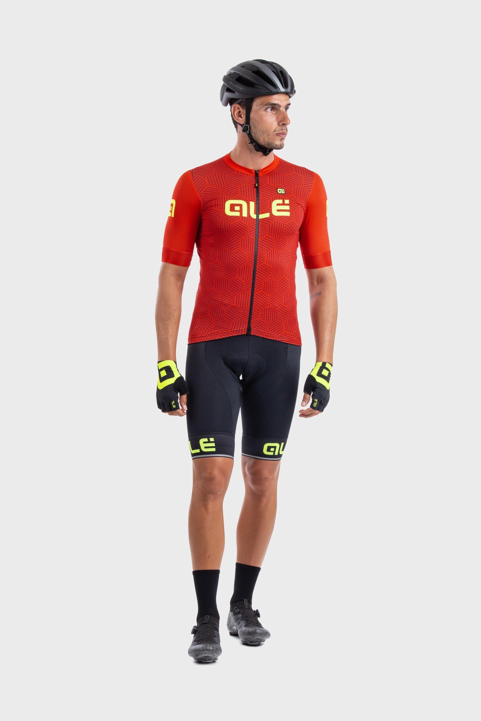 Koszulka rowerowa męska Alé Cycling Solid Cross Czerwony L Rozmiar L