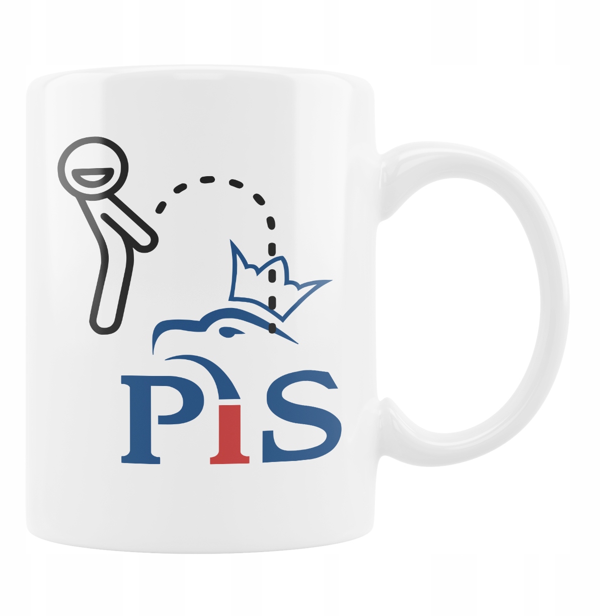 

Kubek Śmieszny Anty Pis Jbc Olać Pis