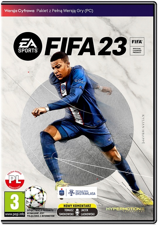 FIFA 23 PL po polsku - na komputer PC Windows w pudełku w oryginalnej folii