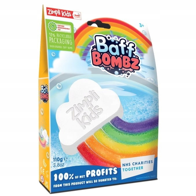 

Zimpli Tęczowa chmurka kula do kąpieli Baff Bombz