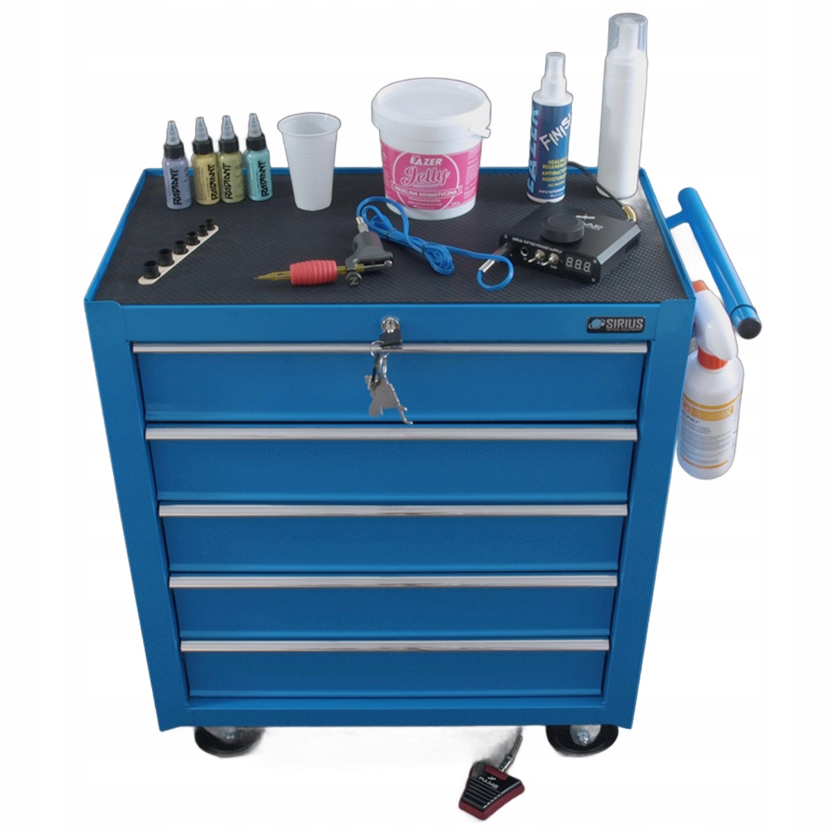 SIRIUS, STACJA ROBOCZA, MOBILNA, OPCJA 3, NIEBIESKA