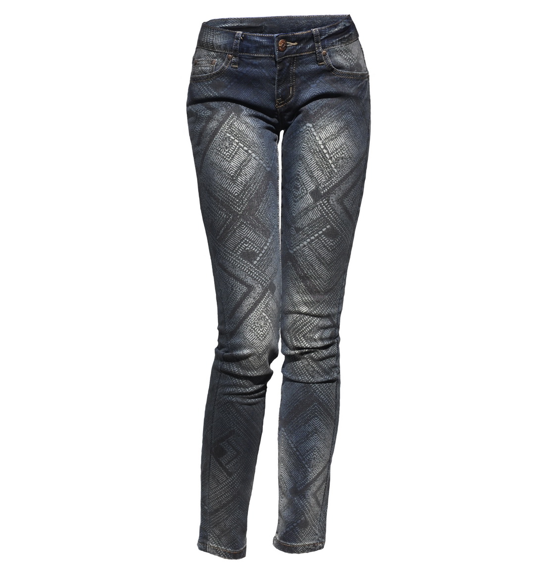 #406 KOBIECE WYGODNE Spodnie Jeans Rurki Wzory XXL Marka FASHION AVENUE