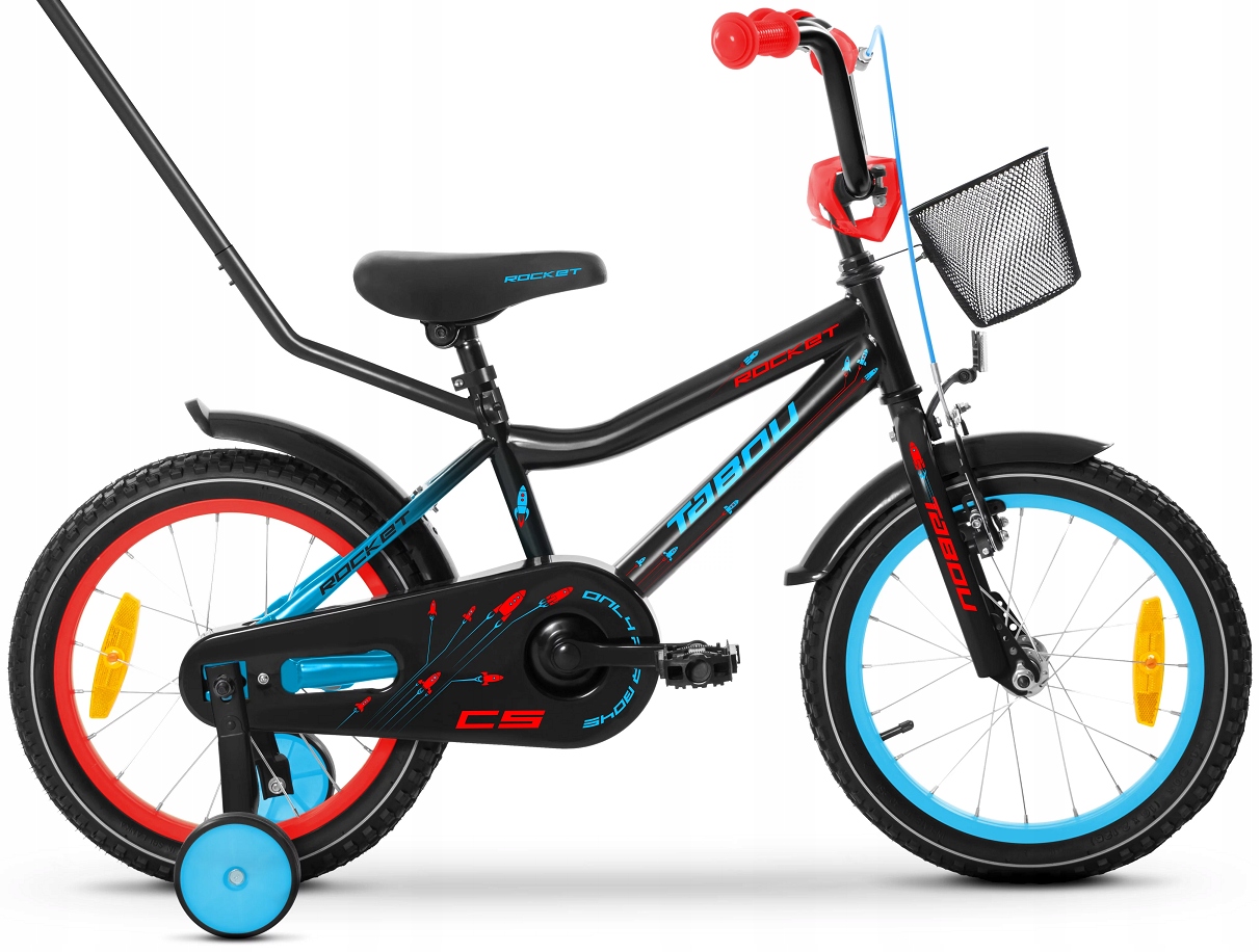 Rower dziecięcy Tabou Rocket 14" Cs black blue