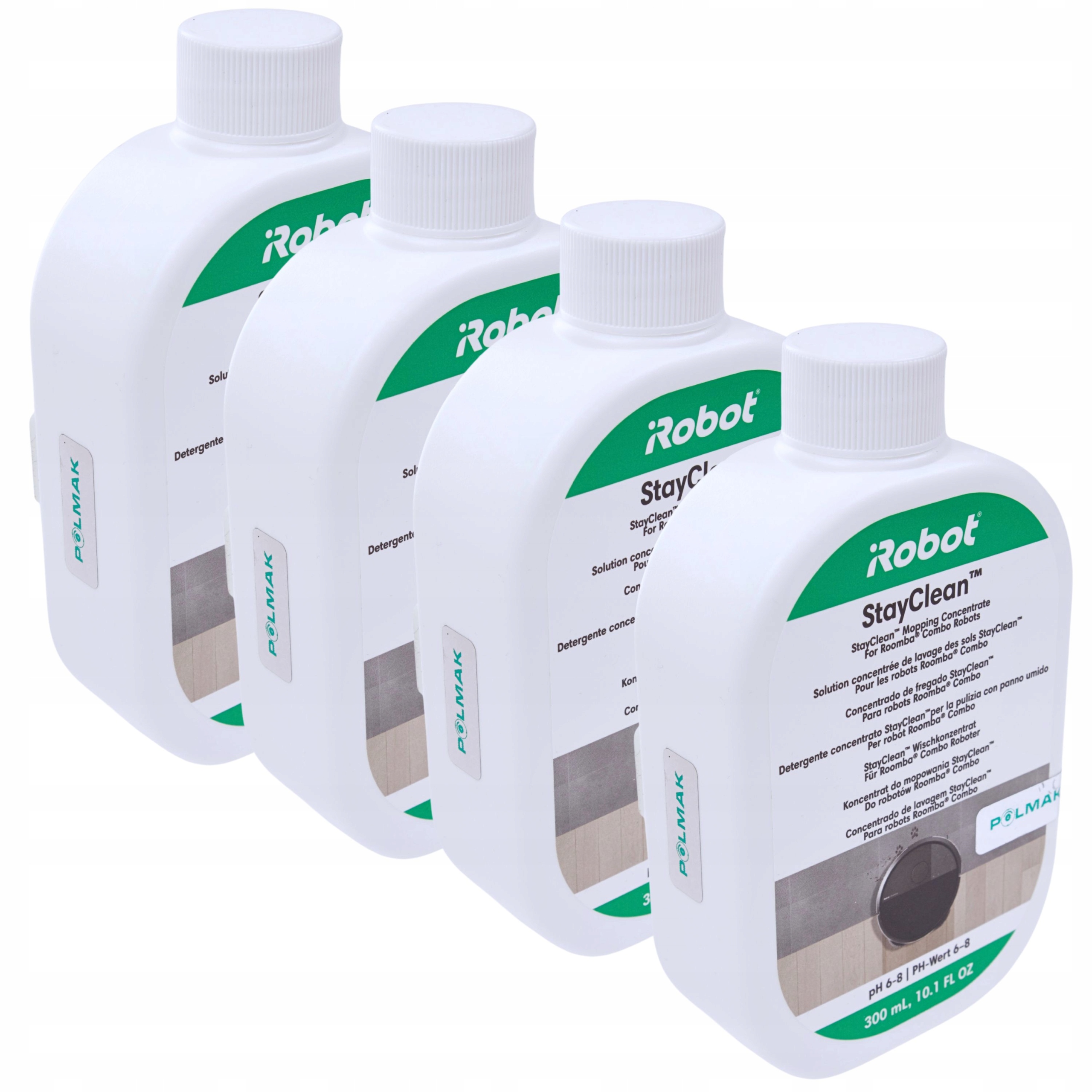 4x iRobot StayClean Tekutý koncentrát 300 ml pro mytí podlah Roomba Combo
