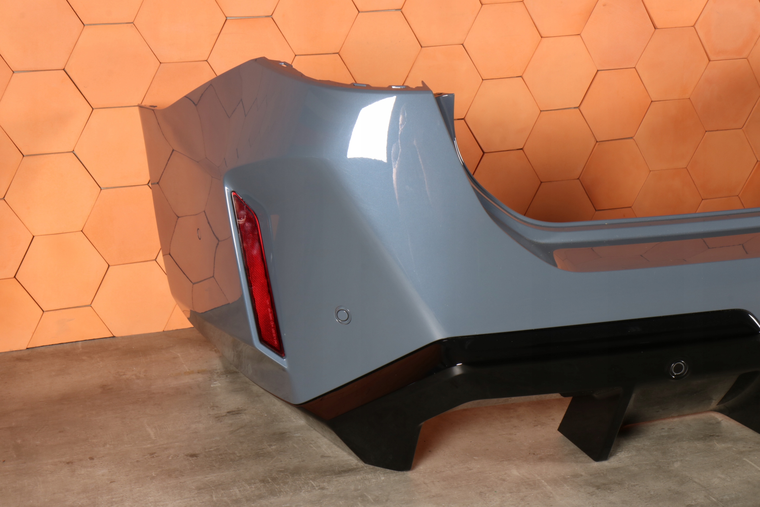 BMW M5 G90 complete bumper rear part rear colour C3N STORM BAY METALLIC