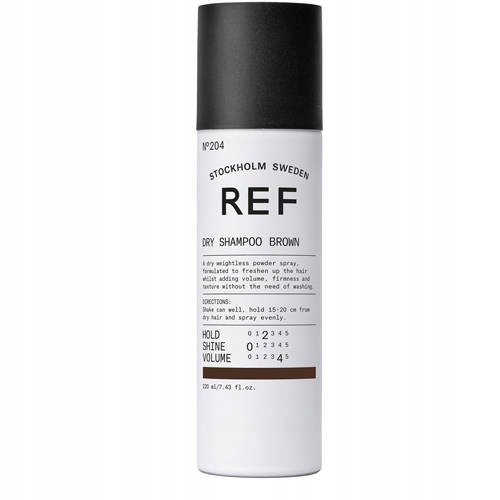 Ref Dry Shampoo Brown Suchý Šampon na vlasy, Objem, Hnědý 200 Ml