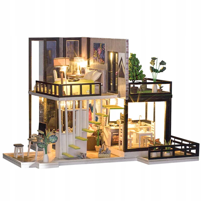 Domek do sklejenia Miniaturowy domek Wymarzone Hollywood