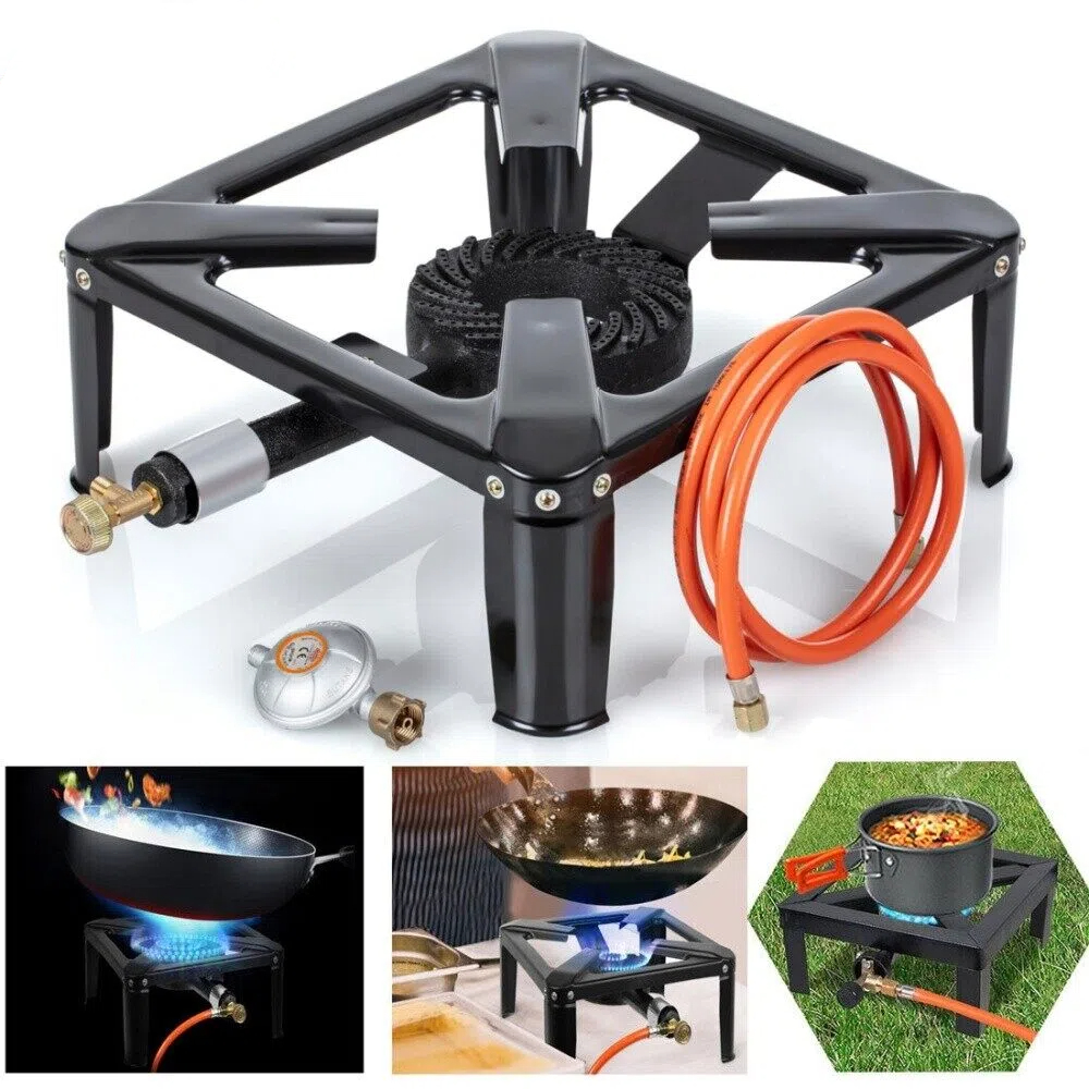 Plynová Stolička Vařič 40x40 Set Reduktor Hadice Trvanlivá