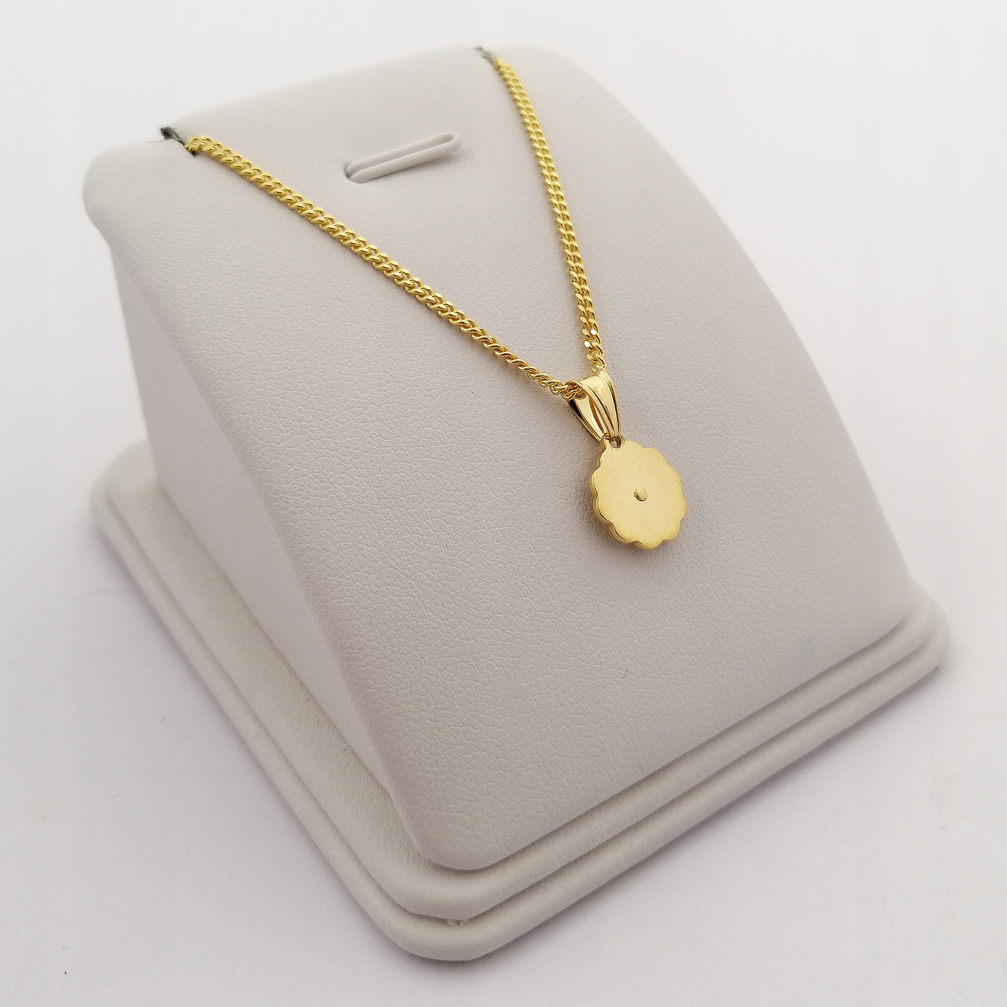 ZŁOTY ŁAŃCUSZEK + MEDALIK 925/585 14K + GRAWER PREZENT NA KOMUNIĘ DLA CÓRKI Kod producenta łańcuszek komunijny dla niej dziewczynki 925