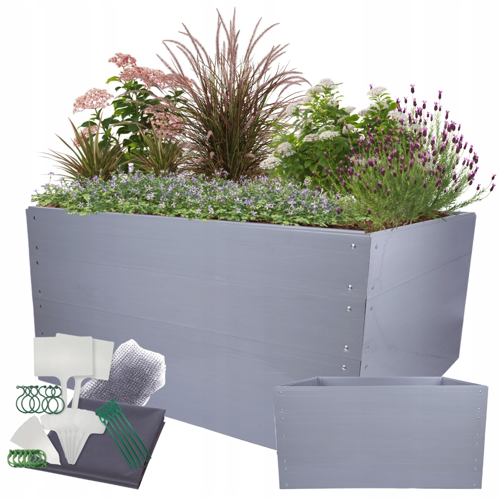 Vyvýšený plastový box na zeleninu zeleninový záhon veľký Pvc 80x140x140