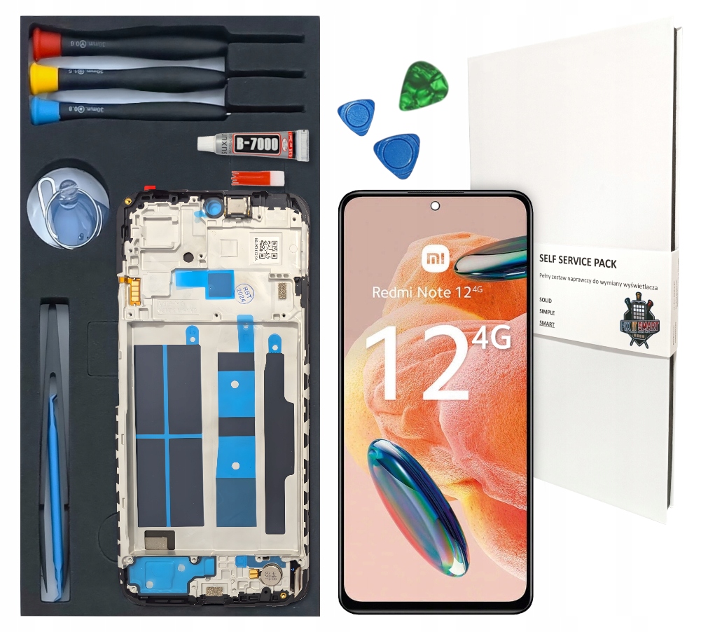 LCD displej Pro Xiaomi Redmi Note 12 4G Originál Zila Rámeček Sada