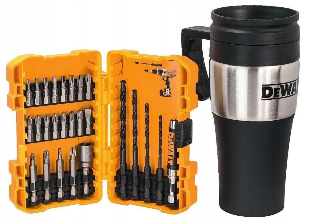 Zestaw bitów i wierteł kubek termiczny DeWalt