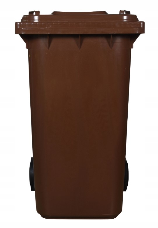 Pojemnik Do Segregacji Odpadów Pojemniki 240L Brąz Bio Segregacja Pl