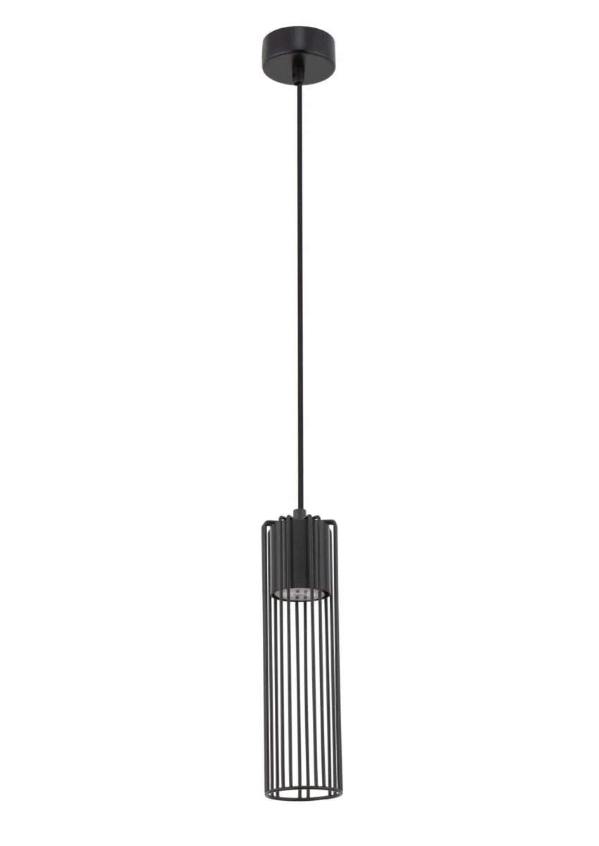 Závěsná lampa Sigma Fobia černá, drátěná trubice, 1xGU10, 25 W