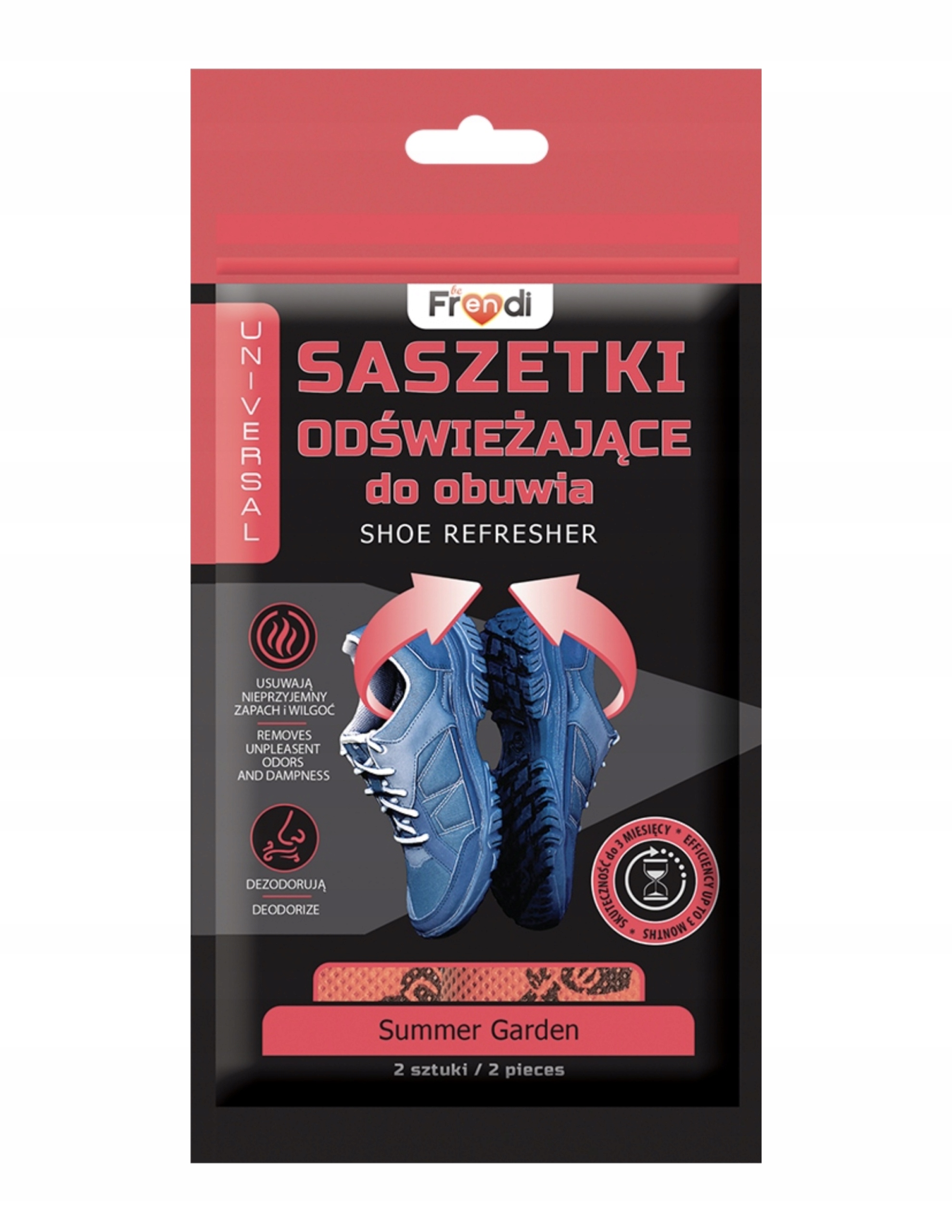 

Saszetki odświeżające do obuwia beFrendi Czerwony