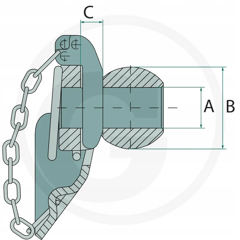 Kulička s límcem Tuz 28x47 mm kat. 2 Cbm