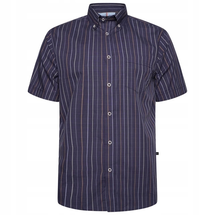 Velká pánská košile s proužky v modré barvě Kam