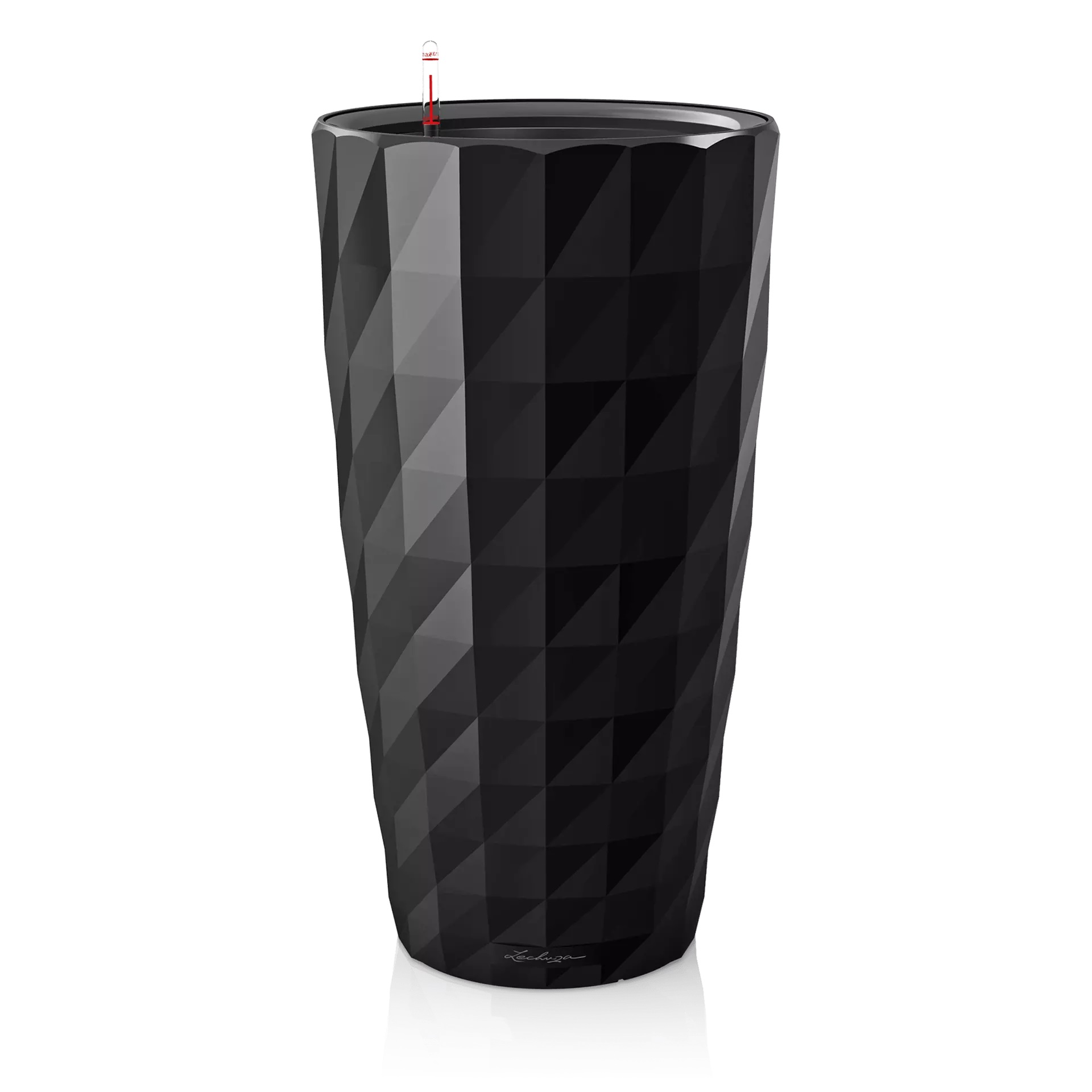 Donica Diamante Premium czarny połysk Lechuza