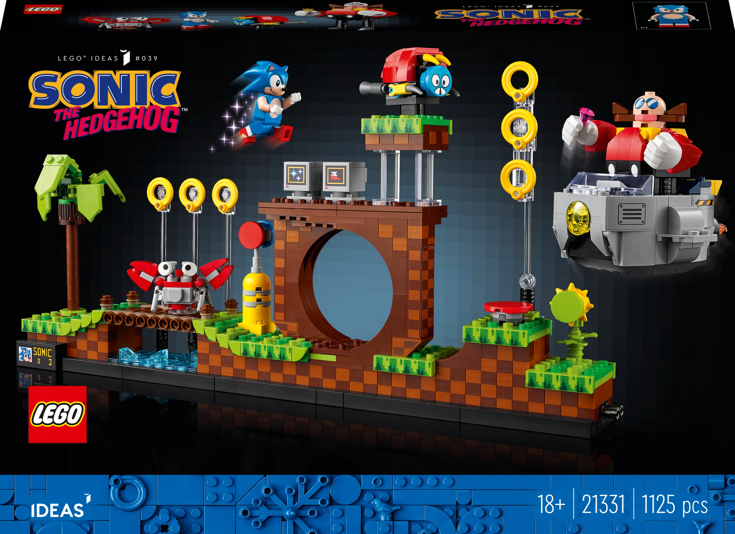 

Lego Ideas Sonic Strefa Zielonego Wzgórza 21331