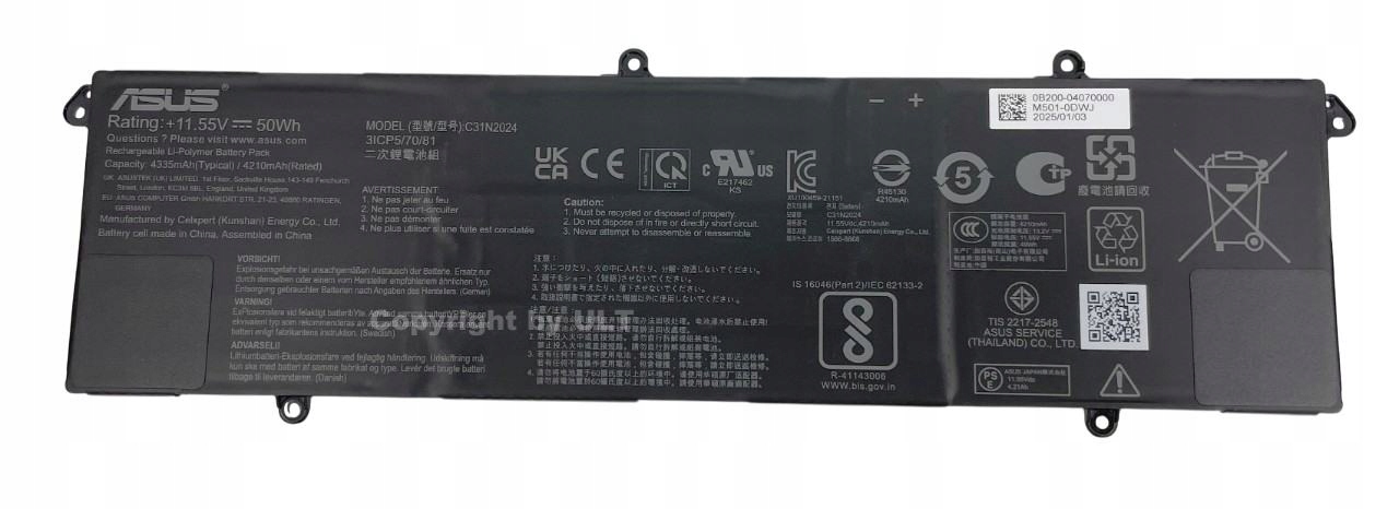 Nowa Bateria Asus K3605VC M3401QC E1504GA K3605Z TN3604YA TP3604VA X3400PH