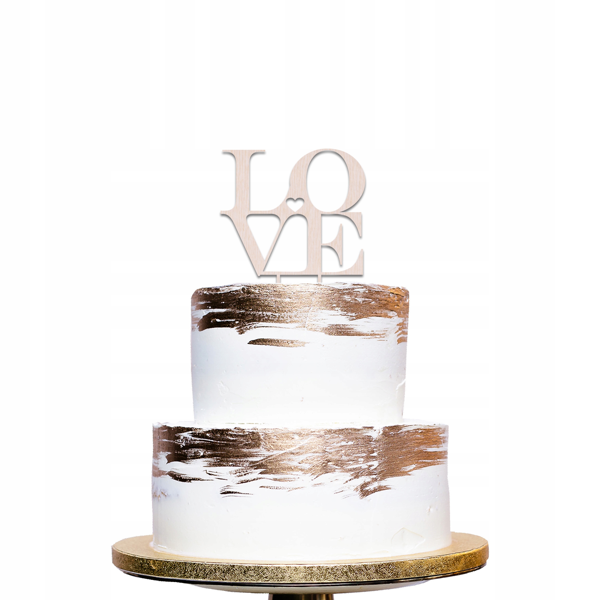 

Topper figurka na tort Dekoracja Napis Love Toper
