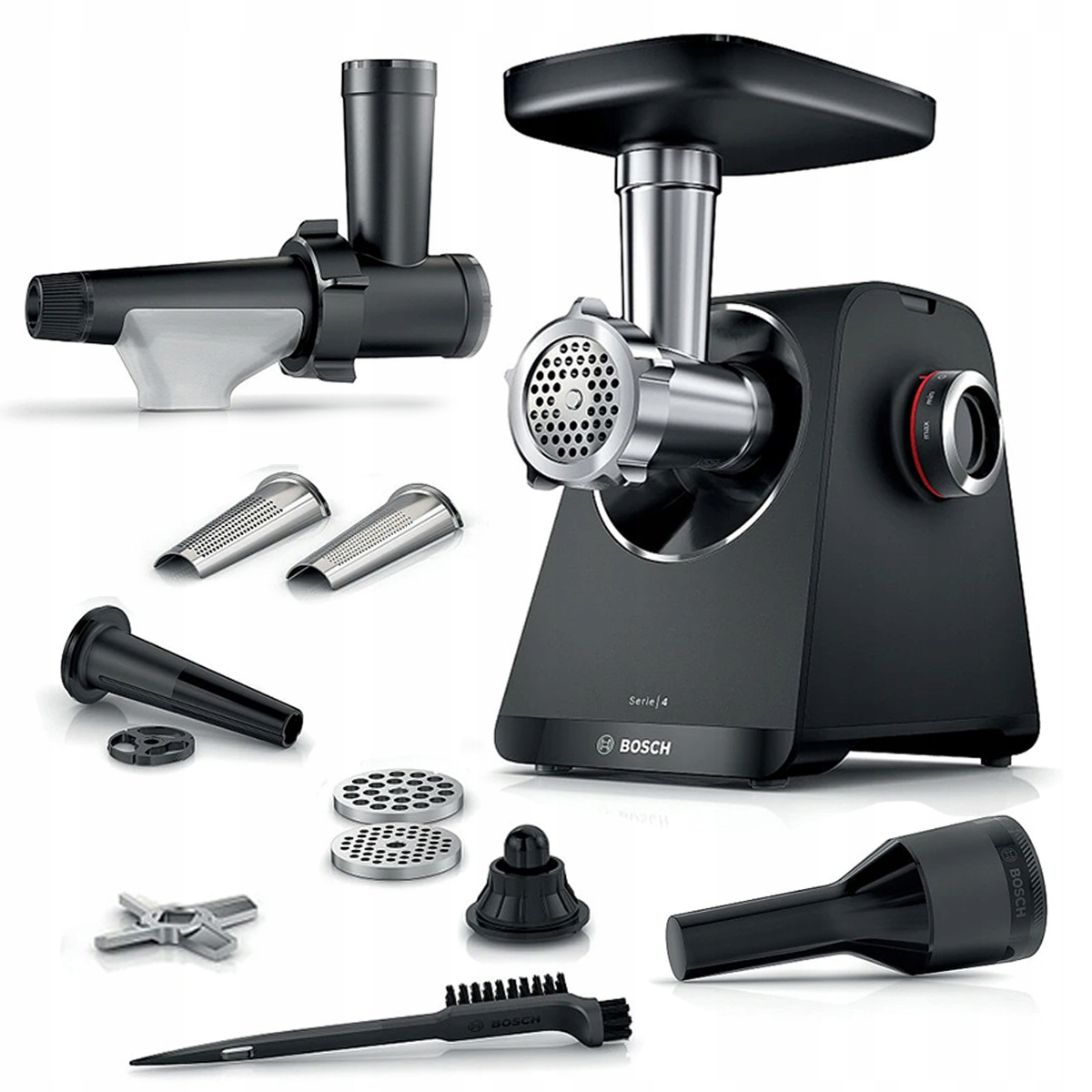 Maszynka do mięsa Bosch Serie 4 MFWS435B 1900W Wyciskarka do owoców