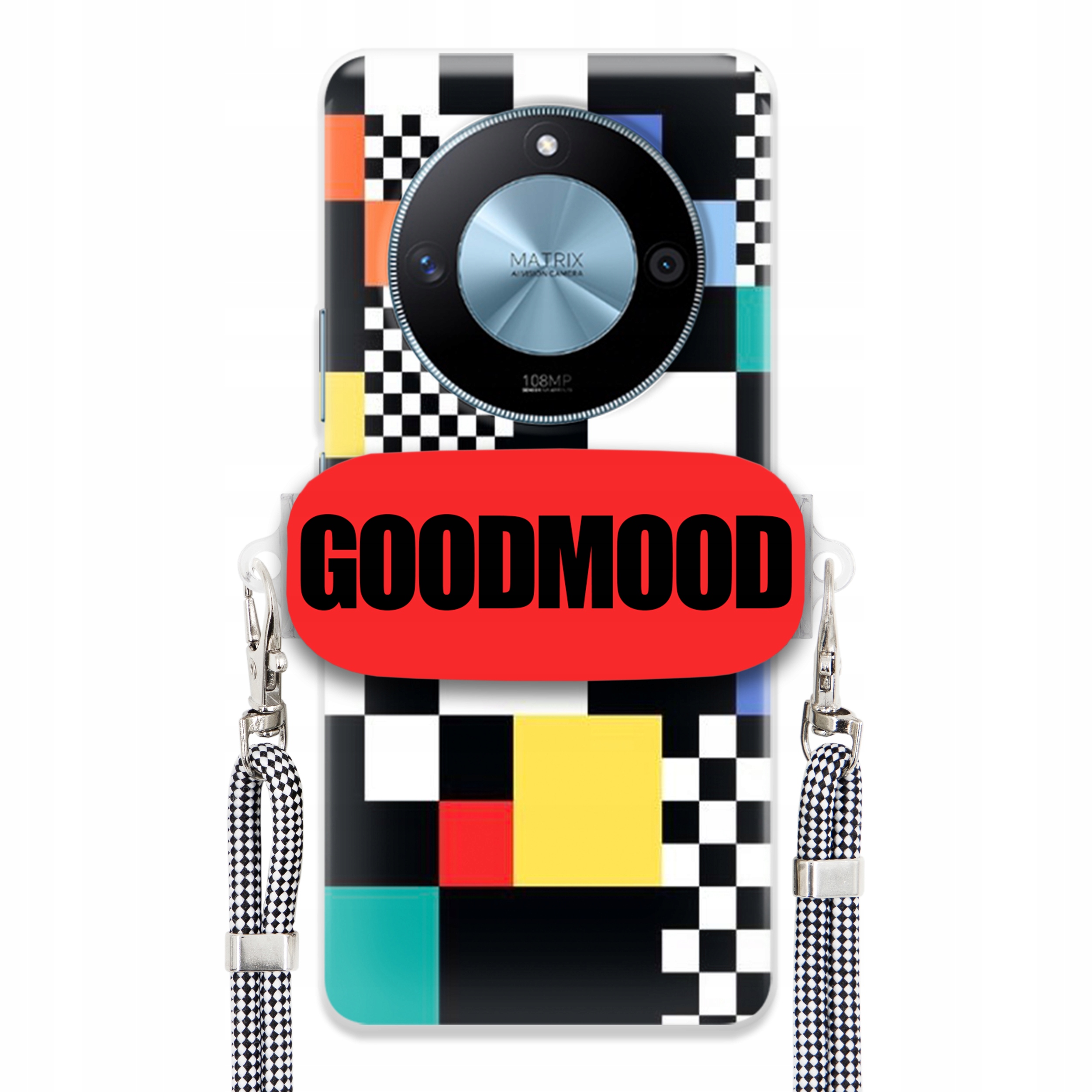 Puzdro Na Honor Magic 6 Lite Case Držiak Na Vodítko Na Telefón Pixelart MIX Wz