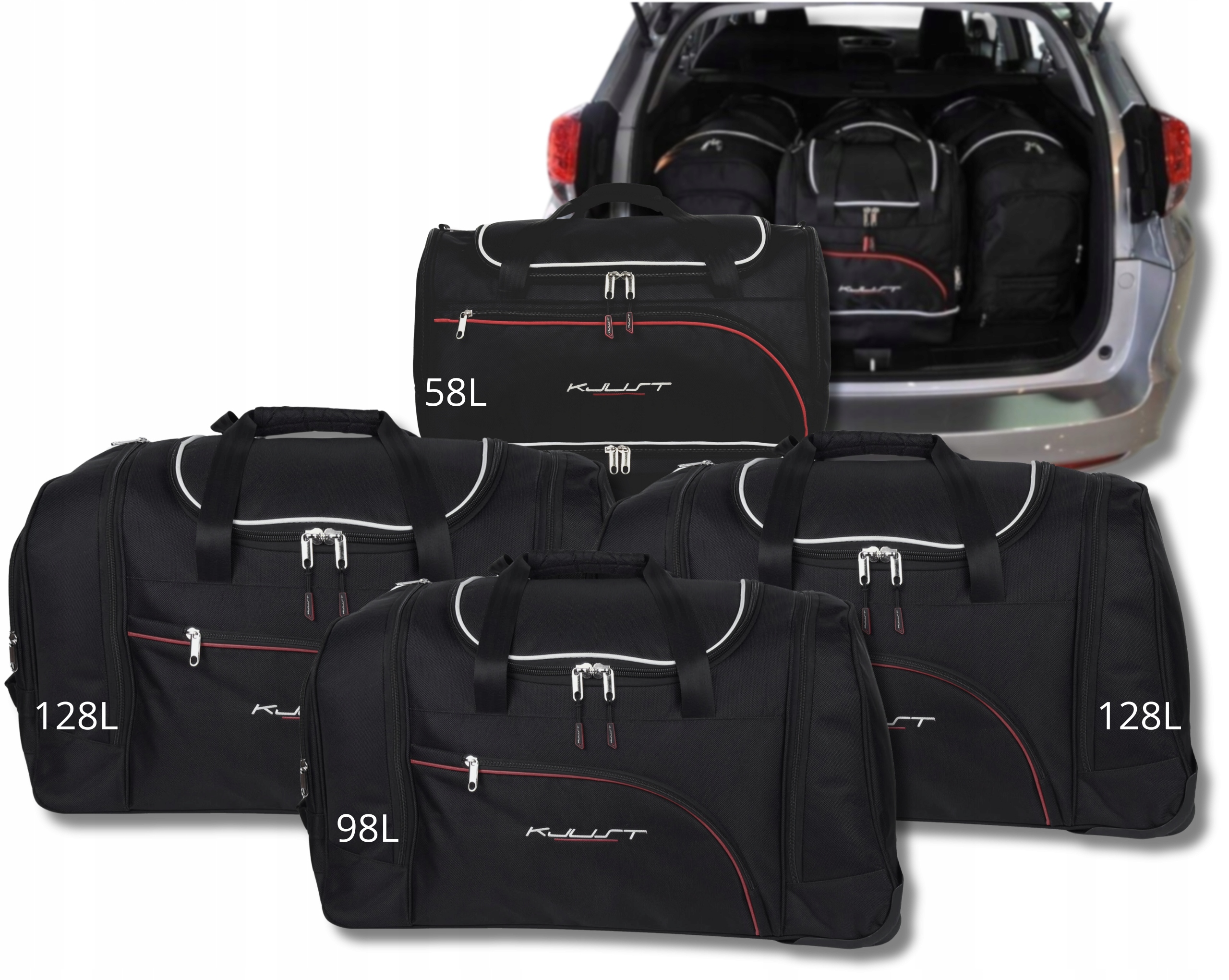 Sada tašiek Komplet Kjust do kufra Honda CIVIC Tourer 2013-2017 4 ks