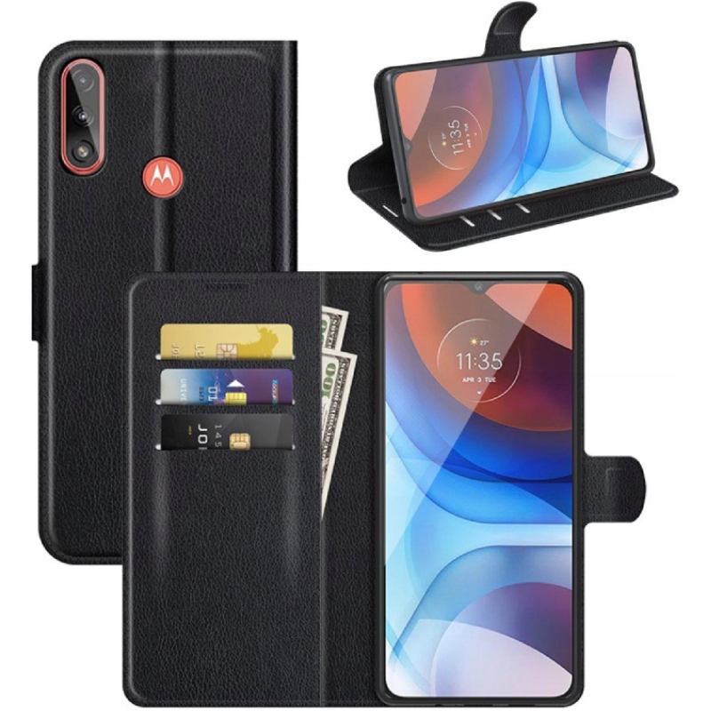 

Etui Portfel Litchi Case Do Motorola Moto E7 Power